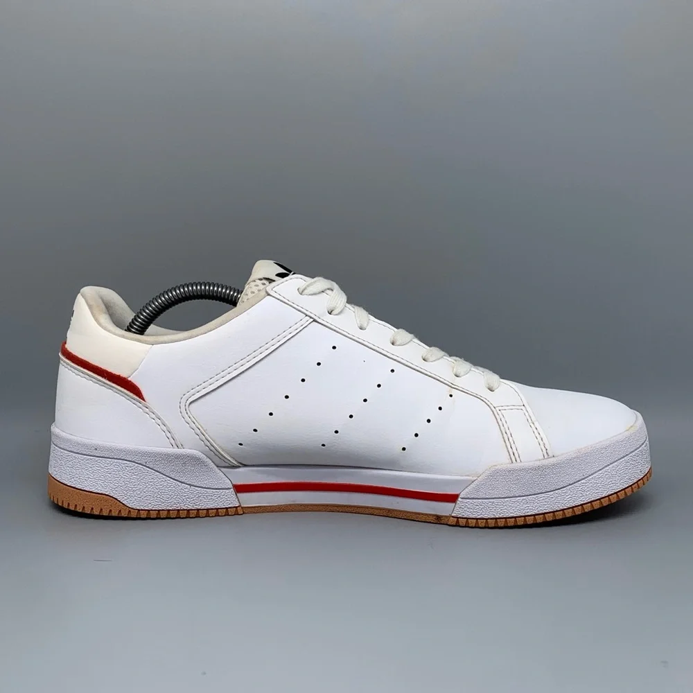 Adidas Originals Court Tourino‎ White Red Shoes GX4378 Men’s Sz 10.5